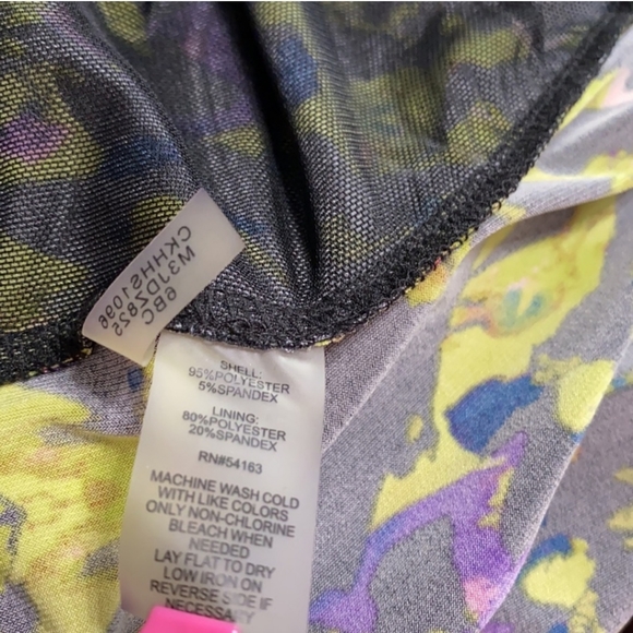 Calvin Klein Colorful Cap Sleeve Abstract Print Dress Women Size M - Picture 4 of 7